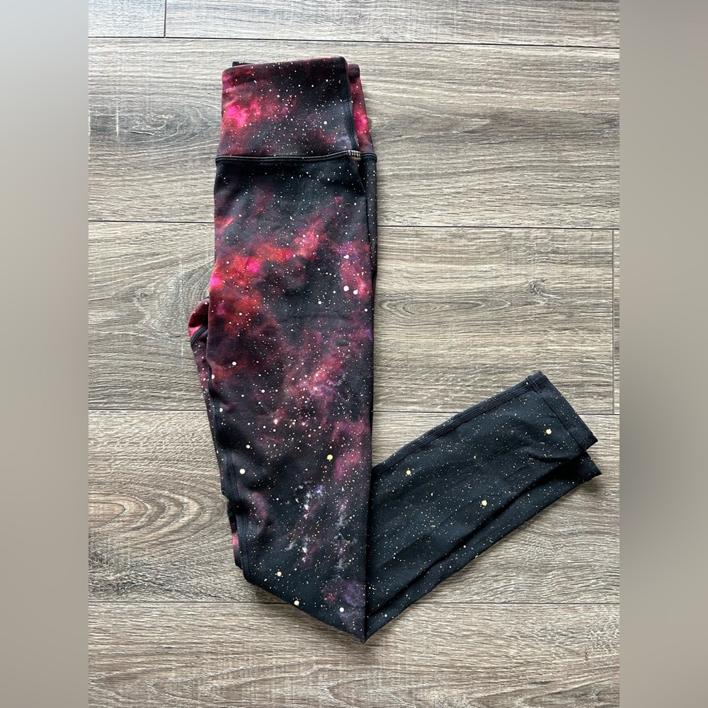 Spiritual Gangster Red and Black Cosmic Leggings